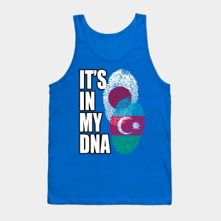 Azerbaijani And Japanese Mix Heritage DNA Flag Tank Top